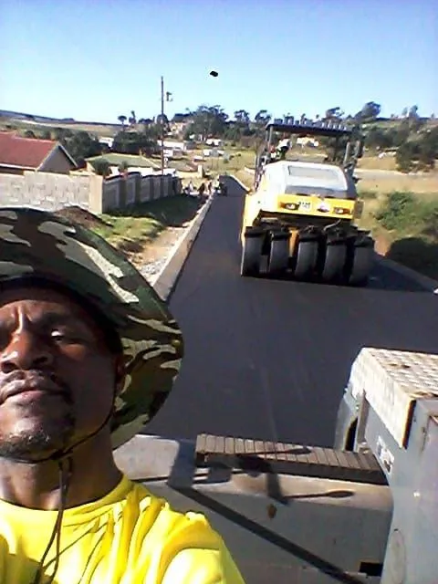 Completed road with final asphalt finish