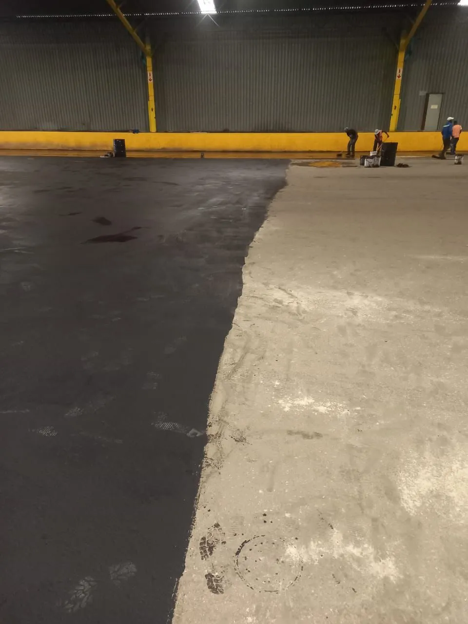 Indoor warehouse floor coating